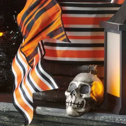 Discount The Jolly Christmas Shop Raz 4" Orange And Black Striped Wired Halloween Ribbon R4471807