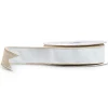 Sale The Jolly Christmas Shop Raz 1.5" Pale Blue With Gold Trim Wired Christmas Ribbon R4427750