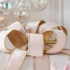 Outlet The Jolly Christmas Shop Raz 1.5" Pale Pink With Gold Trim Wired Christmas Ribbon R4427748