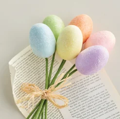 New The Jolly Christmas Shop Raz 12" Pastel Egg Pick Bundle F4206691