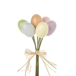 New The Jolly Christmas Shop Raz 12" Pastel Egg Pick Bundle F4206691