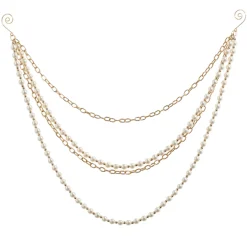 Hot The Jolly Christmas Shop Raz 27" Pearl Chain Christmas Tree Garland G4417572