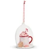Best The Jolly Christmas Shop Raz 4" Peppermint Drink Cloche Glass Christmas Ornament 4352877