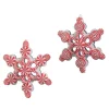 Online The Jolly Christmas Shop Raz 5" Peppermint Snowflake Christmas Ornament Set Of 2 4415556