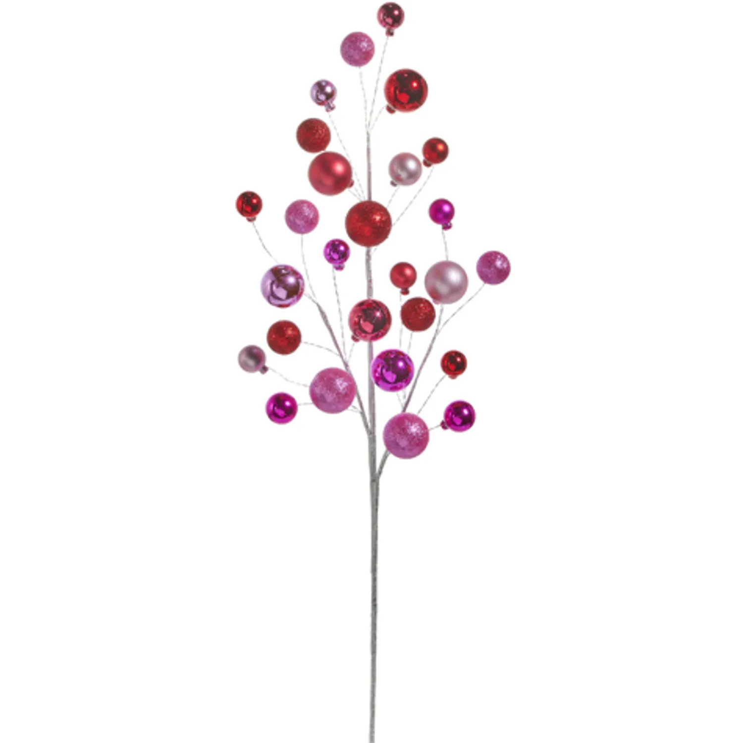 Clearance The Jolly Christmas Shop Raz 30" Pink And Red Ball Christmas Tree Spray F4402428