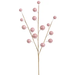 Hot The Jolly Christmas Shop Raz 12" Pink Ball Christmas Tree Pick F4317551