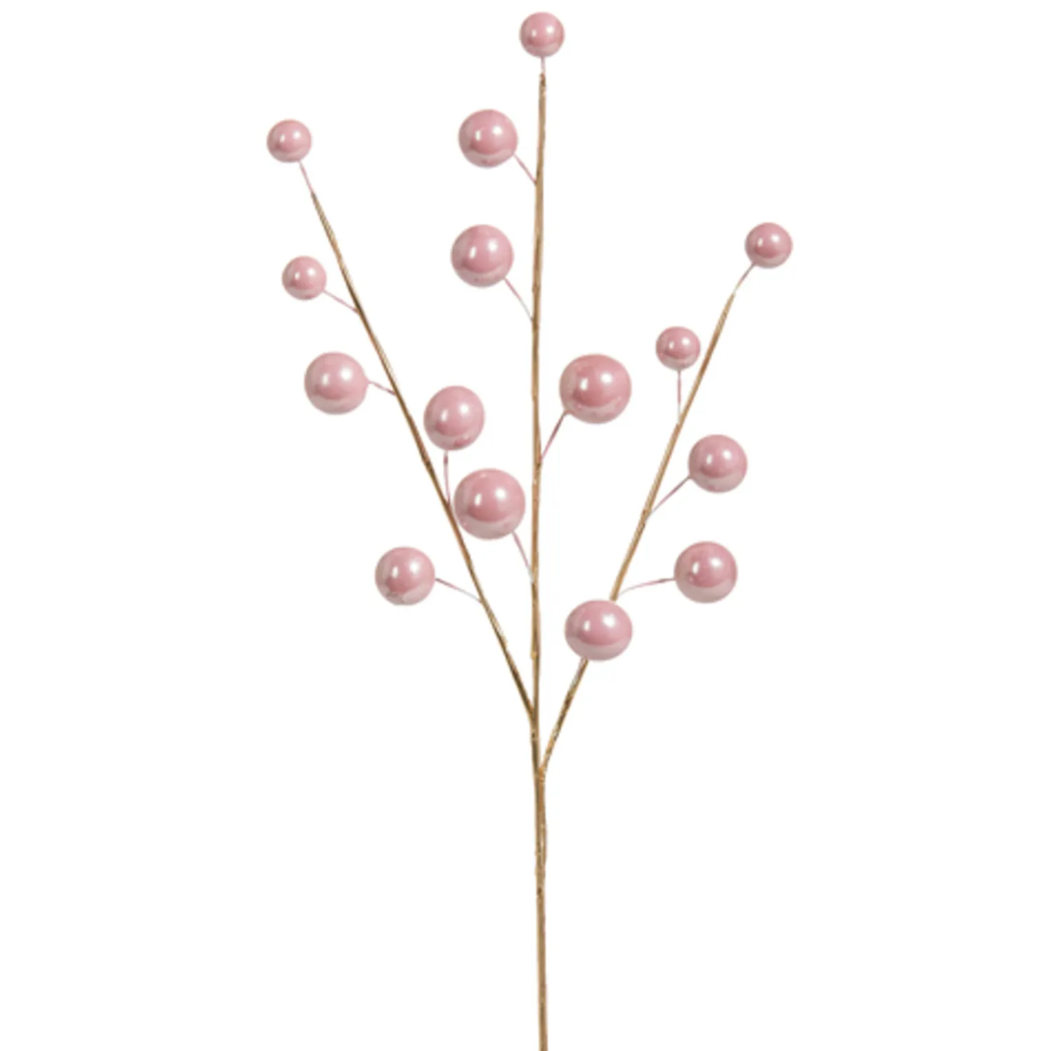 Hot The Jolly Christmas Shop Raz 12" Pink Ball Christmas Tree Pick F4317551