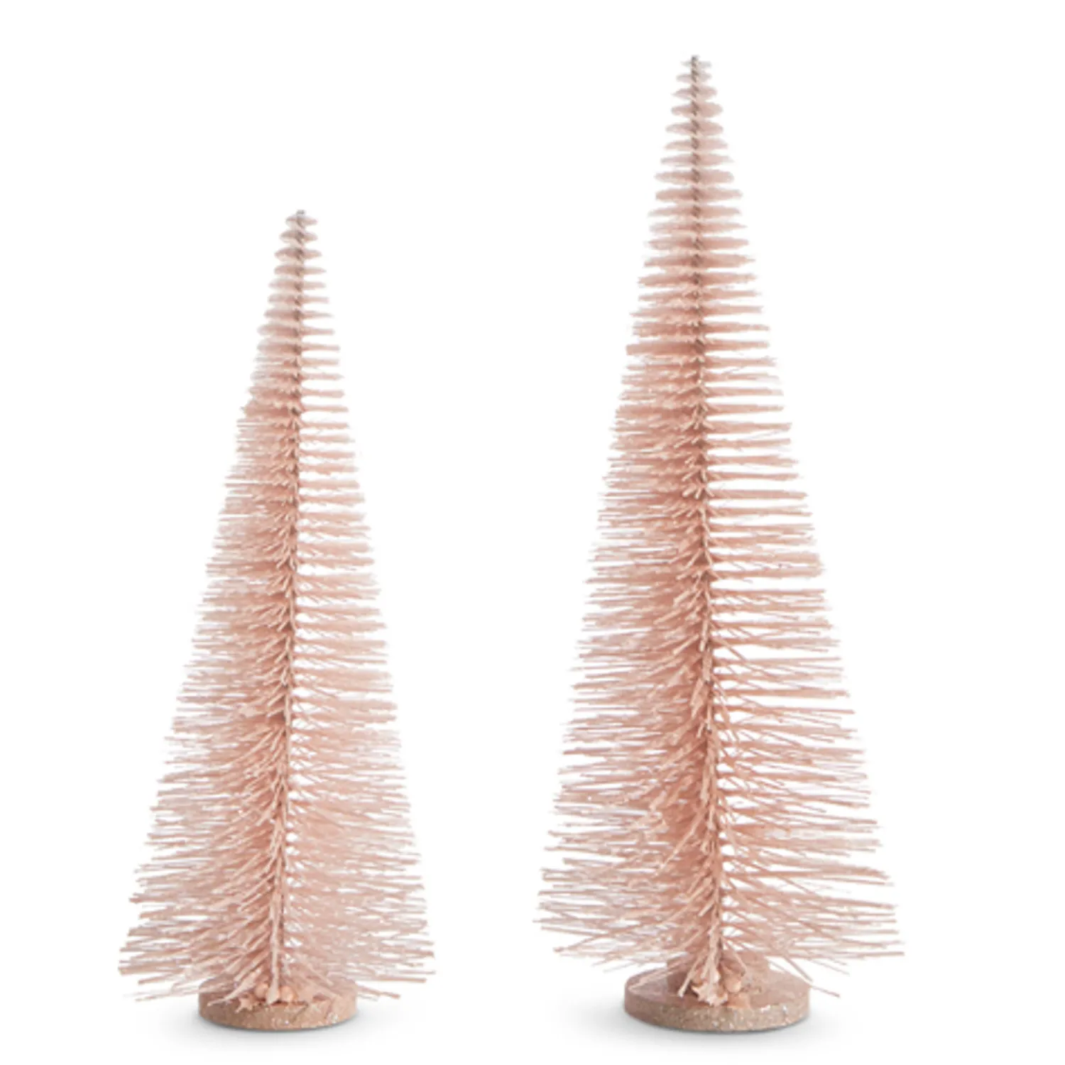 Sale The Jolly Christmas Shop Raz 24" Pink Bottle Brush Trees Christmas Decorations 4306107