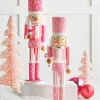 The Jolly Christmas Shop Raz 15.5" Pink Christmas Nutcracker Figure 4422827