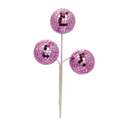 New The Jolly Christmas Shop Raz 10" Pink Disco Ball Christmas Tree Spray F4432739