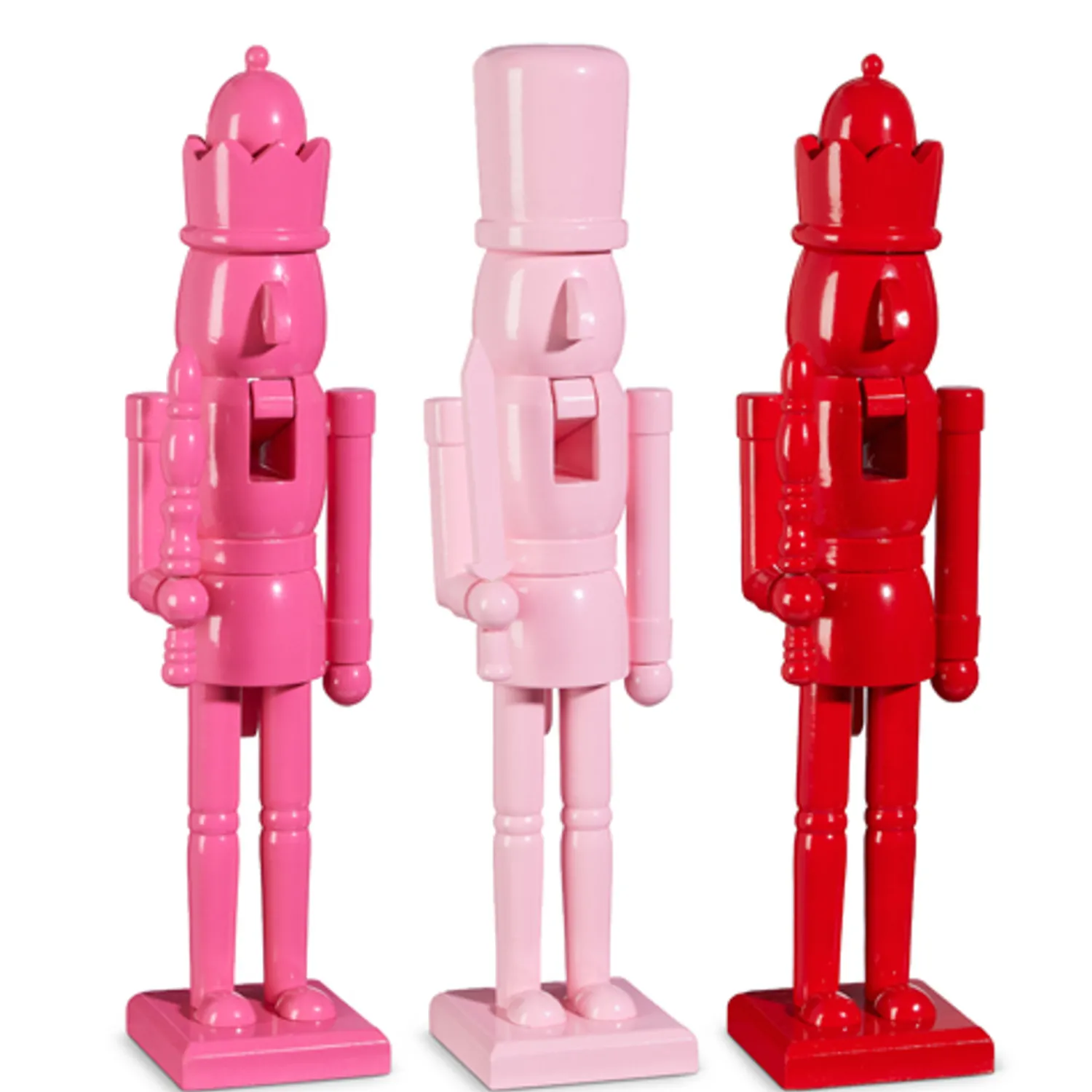 Discount The Jolly Christmas Shop Raz 18" Pink Or Red Christmas Nutcracker Figure 4422907