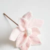 New The Jolly Christmas Shop Raz 13" Pink Poinsettia Christmas Pick F4306675