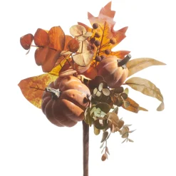 Discount The Jolly Christmas Shop Raz 15" Pumpkin Floral Fall Pick F4341703