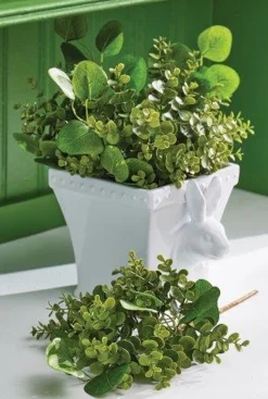 Clearance The Jolly Christmas Shop Raz 9" Rabbit Cachepot Easter Or Spring Decoration 4201615
