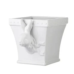 Clearance The Jolly Christmas Shop Raz 9" Rabbit Cachepot Easter Or Spring Decoration 4201615