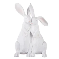 Best The Jolly Christmas Shop Raz 12.75" Rabbit Couple Easter Figure 4111078
