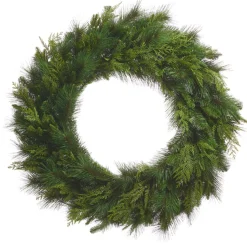 Outlet The Jolly Christmas Shop Raz 36" Real Feel Cedar And Pine Christmas Wreath W4424597