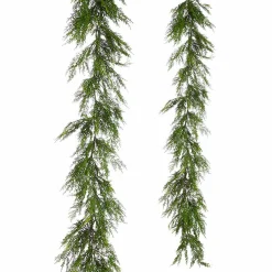 Best The Jolly Christmas Shop Raz 6' Real Feel Cedar Christmas Garland G4002346