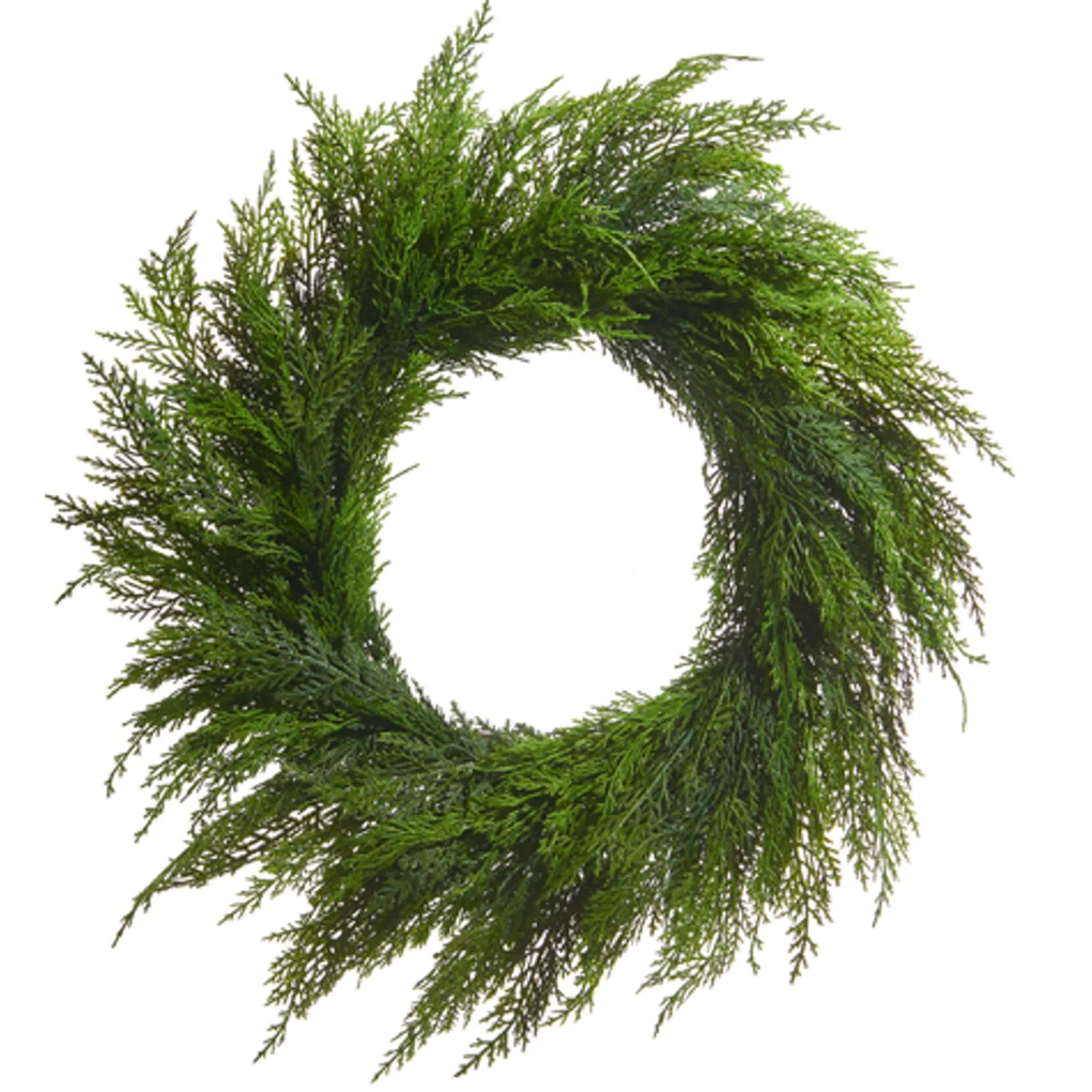 Clearance The Jolly Christmas Shop Raz 24" Real Feel Cedar Christmas Wreath W4422703