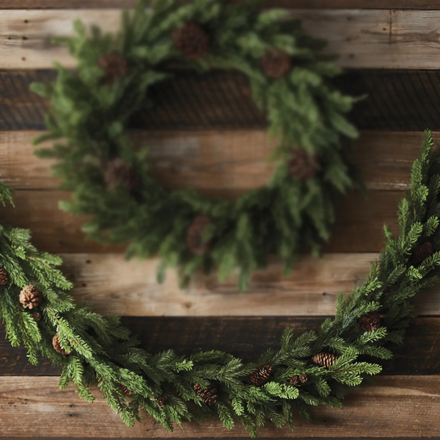 Online The Jolly Christmas Shop Raz 6' Real Feel Evergreen And Pine Christmas Garland G4212945