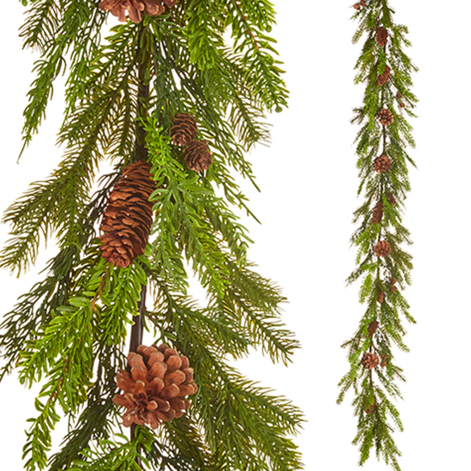 Online The Jolly Christmas Shop Raz 6' Real Feel Evergreen And Pine Christmas Garland G4212945