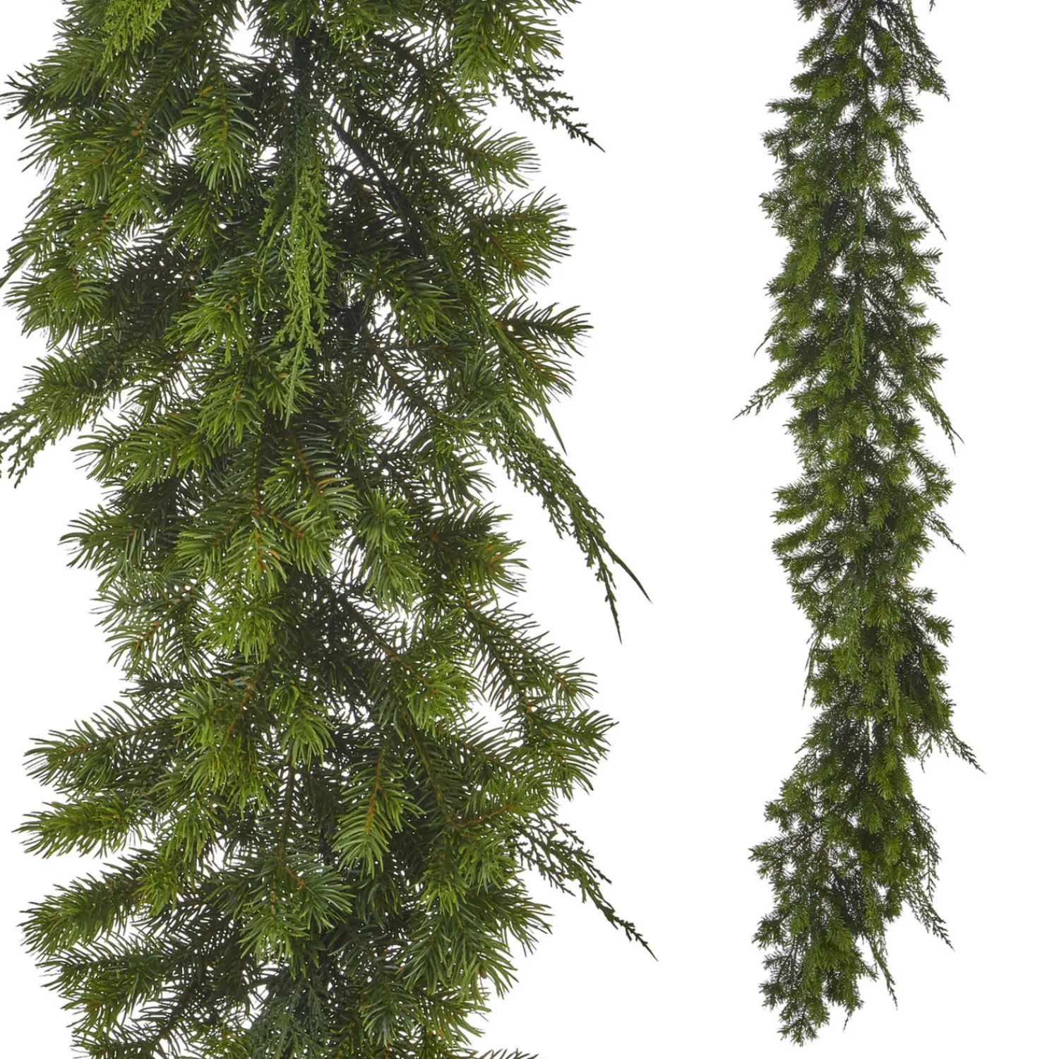 Sale The Jolly Christmas Shop Raz 9' Real Feel Green Mixed Cedar And Pine Christmas Garland G4152043