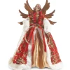 Best The Jolly Christmas Shop Raz 17.5" Red And Gold Angel Christmas Tree Topper 4315559