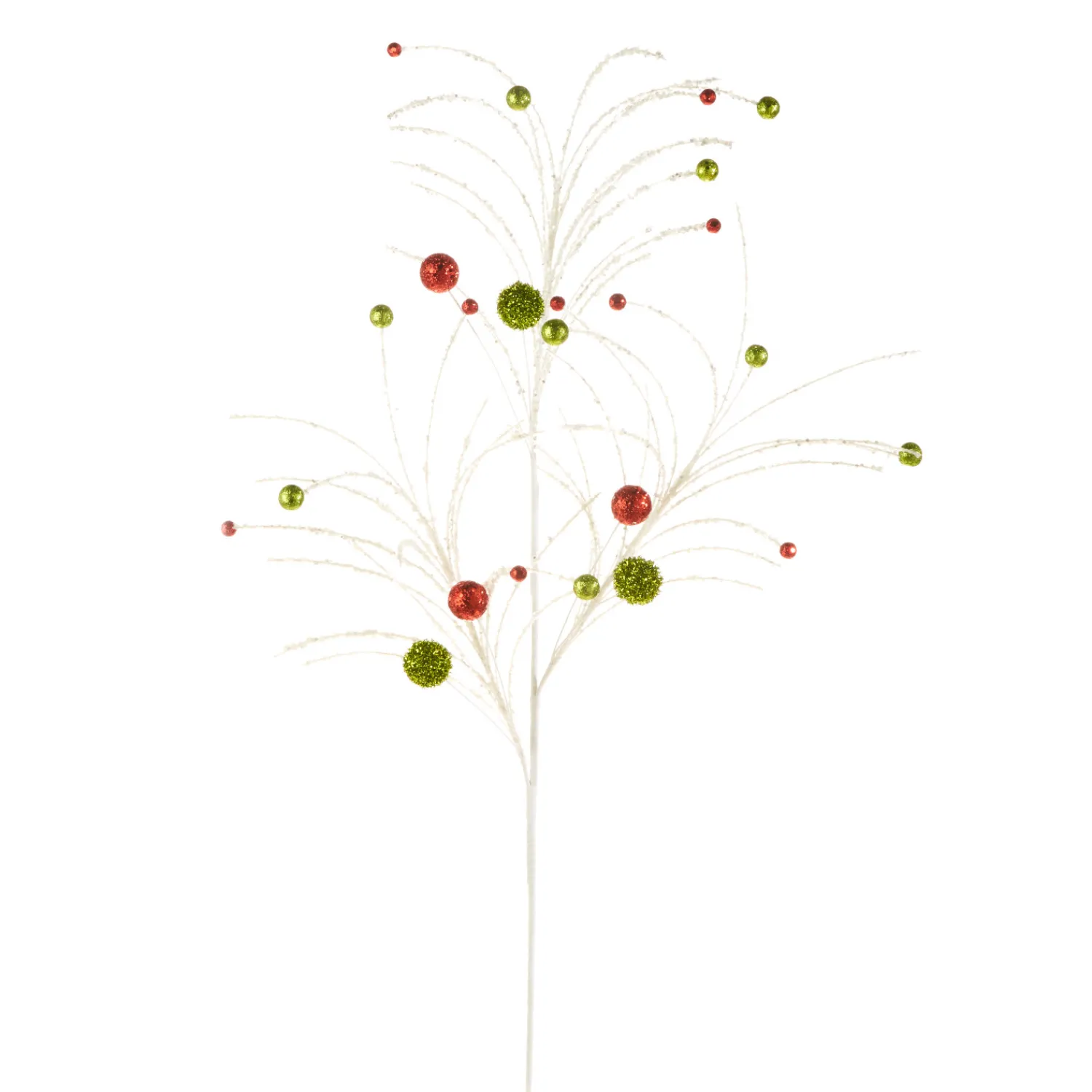 Best The Jolly Christmas Shop Raz 42" Red And Green Glitter Ball Christmas Tree Spray F4302500