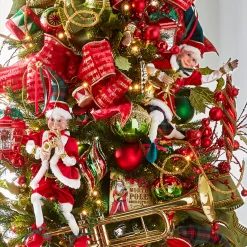 Discount The Jolly Christmas Shop Raz 16" Red And Plaid Posable Christmas Elf Figure 4302355