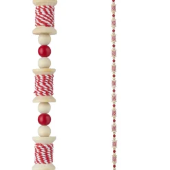 Discount The Jolly Christmas Shop Raz 6' Red And White Spool Christmas Tree Garland G4116367