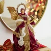 Discount The Jolly Christmas Shop Raz 15.5" Red Angel Christmas Tree Topper 4310656