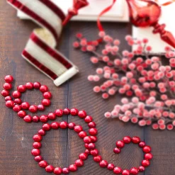 Outlet The Jolly Christmas Shop Raz 4' Red Berry Ball Christmas Tree Garland G4206719