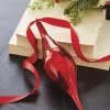New The Jolly Christmas Shop Raz 9.5" Red Drop Glass Christmas Ornament 4224637