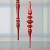 Clearance The Jolly Christmas Shop Raz 9.25" Red Finial Glass Christmas Ornament 4220893