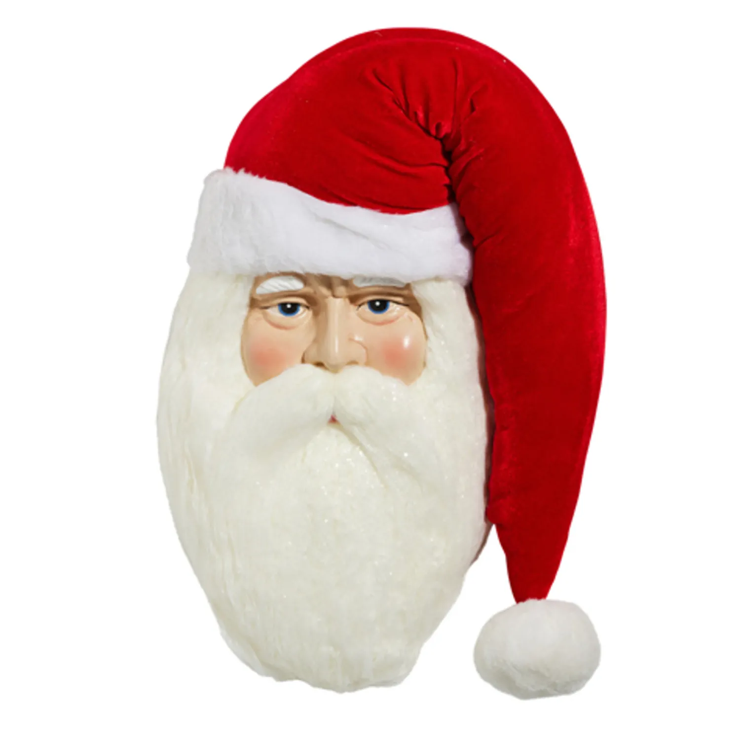 Discount The Jolly Christmas Shop Raz 19.5" Red Hat Santa Face Hanging Christmas Decoration 4419124
