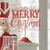 Hot The Jolly Christmas Shop Raz 12.75" Red Merry Christmas On Stand Christmas Sign Decoration 4428091