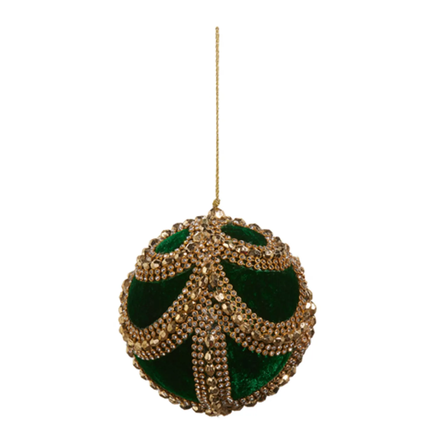 Hot The Jolly Christmas Shop Raz 4" Red Or Green Velvet Jeweled Ball Christmas Ornament