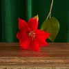 New The Jolly Christmas Shop Raz 24.5" Red Poinsettia Stem Christmas Tree Accessory F4322766