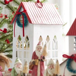 Outlet The Jolly Christmas Shop Raz 13.5" Red Roof House Christmas Decoration 4312336