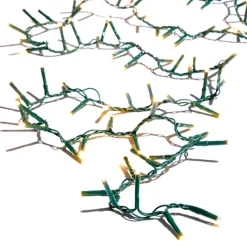 Hot The Jolly Christmas Shop Raz 36.5' Remote Snake Garland Green Wire W 500 White Lights G3937043
