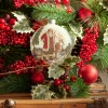 Sale The Jolly Christmas Shop Raz 5" Santa And Reindeer Portrait Glass Ball Christmas Ornament 4324618