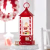 Hot The Jolly Christmas Shop Raz 11" Santa Checking List Lighted Christmas Water Globe Lantern With Countdown 4316932