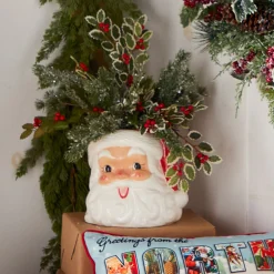 Discount The Jolly Christmas Shop Raz 8.75" Santa Container Christmas Decoration 4310260