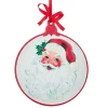 Online The Jolly Christmas Shop Raz 11.25" Santa Embossed Metal Wall Christmas Ornament 4221322