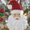 Clearance The Jolly Christmas Shop Raz 7.5" Santa Face Christmas Ornament 4210282
