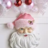 Sale The Jolly Christmas Shop Raz 17" Santa Face With Pink Hat Christmas Wall Decoration 4210233