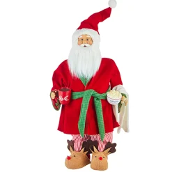 Outlet The Jolly Christmas Shop Raz 24.25" Santa In Robe Christmas Figure 4215516