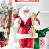 Clearance The Jolly Christmas Shop Raz 18" Santa With Skis Christmas Figure 4315524