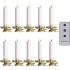 Best The Jolly Christmas Shop Raz 4" Set Of 10 Clip-On Lighted Christmas Tree Candles With Remote 4324036