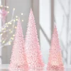 Hot The Jolly Christmas Shop Raz 15.5" Set Of 3 Lighted Pink Christmas Trees 4416231
